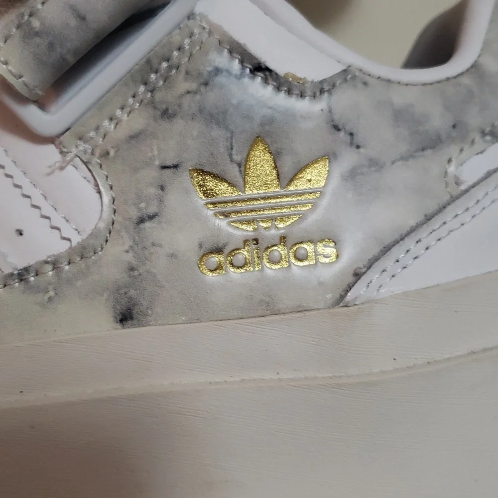 adidas Women's White Marble Platform Sneakers